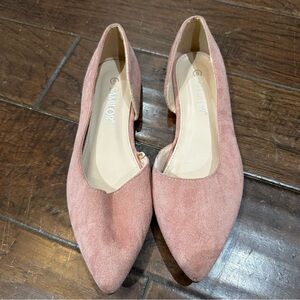 Samilor Blush Suede Women's Flats‎ size 8